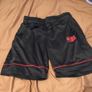 NBA Black and Red Athletic Shorts